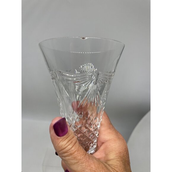 Waterford Peace Millennium Crystal Champagne Flutes Set Of 2 READ - Picture 7 of 8